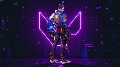 Yoru's Neon Ascension - free gaming wallpaper 3840×2160
