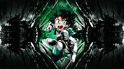 Izuku's Emerald Power - My Hero Academia - free anime wallpaper 3840×2160
