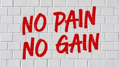 No Pain No Gain Brick Wall Motivation - free nature wallpaper 5120×2880