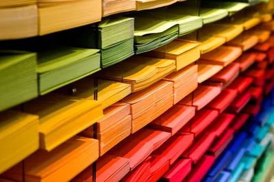 Rainbow of Knowledge: Colorful Stationery Collection - free photography wallpaper 6017×4003