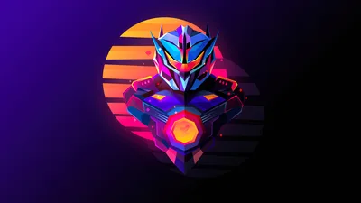 Neon Jaeger Rising Through Darkness - free dark wallpaper 3840×2160