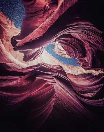 Starlit Depths of Antelope Canyon - free nature wallpaper 4700×6000