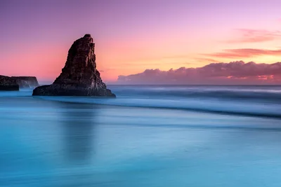 Davenport's Purple Sunset Over Ocean Blue - free nature wallpaper 8256×5504