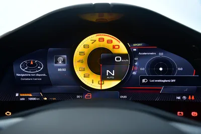 Ferrari Roma Digital Cockpit at Rest - free cars & vehicles wallpaper 5568×3712