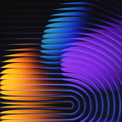 Neon Waves: Vibrant Gradient Flow - free abstract wallpaper 3840×3840