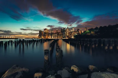 Manhattan Twilight: City Lights at Dusk - free city & urban wallpaper 6000×4000