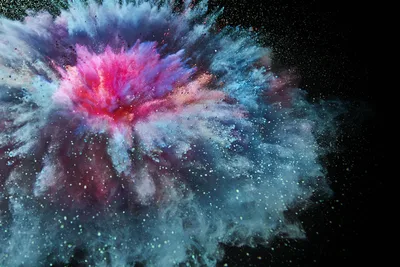 Vibrant Powder Explosion on Black - free photography wallpaper 4500×3000