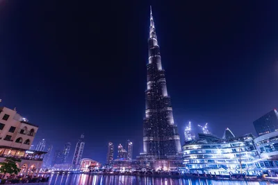 Dubai's Glowing Skyline: Burj Khalifa at Night - free city & urban wallpaper 4200×2800