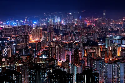 Hong Kong Nights: Neon Skyline in 5K - free city & urban wallpaper 5939×3957