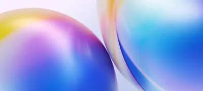 Luminous Gradient Spheres on White - free abstract wallpaper 4800×2160