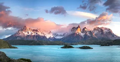 Torres Del Paine Golden Hour Panorama - free nature wallpaper 9625×4980