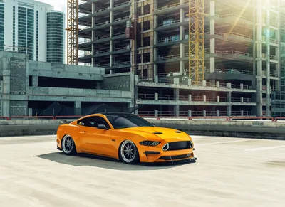 Orange Beast: Custom Mustang in Urban Steel - free cars & vehicles wallpaper 6612×4810