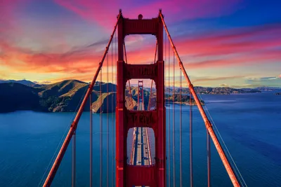 Golden Gate Bridge at Sunset - free city & urban wallpaper 5390×3594