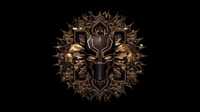 Black Panther Golden Mask Marvel Royalty - free movies & tv wallpaper 8000×4500