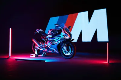 Neon Velocity: BMW M 1000 RR in the Dark - free cars & vehicles wallpaper 4961×3307
