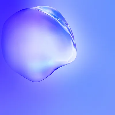 Blue Bubble Glass Gradient - free abstract wallpaper 3040×3040