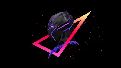 Black Panther's Neon Ascension - free movies & tv wallpaper 3840×2160