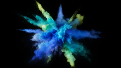 Chromatic Explosion Against Darkness - free photography wallpaper 5120×2880