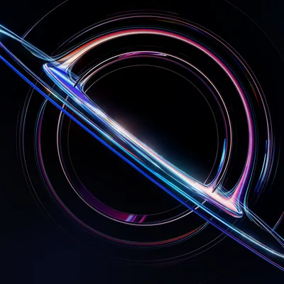 Cosmic Singularity: Event Horizon in Motion - free space wallpaper 7680×7680