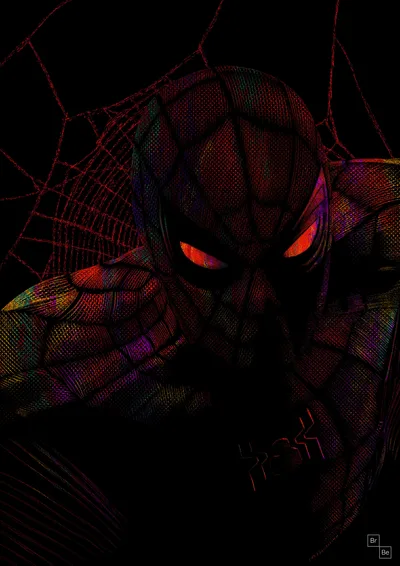 Dark Web Guardian - Spider-Man Portrait - free movies & tv wallpaper 3508×4961