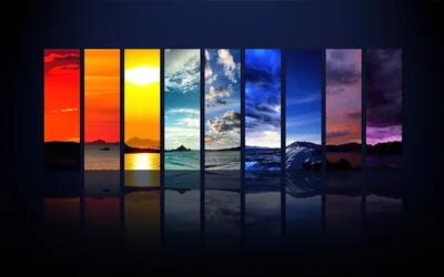Spectrum of Light: From Dawn to Dusk - free nature wallpaper 3840×2400