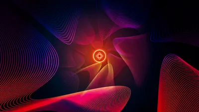 Glowing Waves of Neon Energy - free abstract wallpaper 3840×2160
