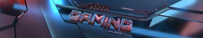 Cyberpunk Gaming Machine Neon Typography - free technology wallpaper 11520×2160