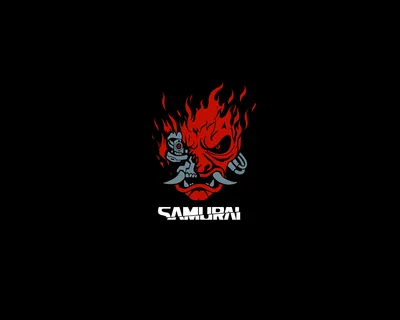 Cyberpunk Samurai Spirit 8K AMOLED - free dark wallpaper 10000×8000