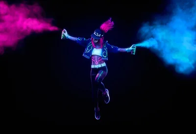 Neon Dreams: KDA's Electric Ascension - free gaming wallpaper 3840×2628