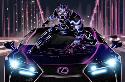 Neon Panther: Lexus Speed Warrior - free movies & tv wallpaper 5120×3348