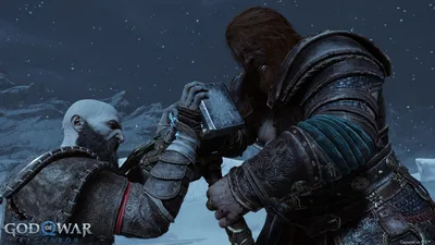 Kratos Faces Thor in Epic Battle - free gaming wallpaper 3840×2160