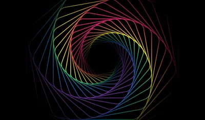 Cosmic Rainbow Spiral Vortex - free abstract wallpaper 4000×2343