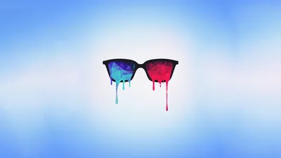 Psychedelic Drip: Melting Cool Glasses - free abstract wallpaper 4200×2366