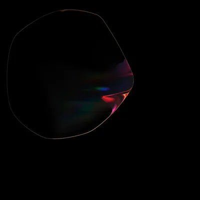 Neon Bubble in the Dark - free abstract wallpaper 3040×3040