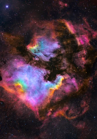 Cosmic Nebula: A Tapestry of Stars and Light - free space wallpaper 6168×8786