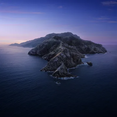 Island Twilight Over Calm Waters - free nature wallpaper 6016×6016