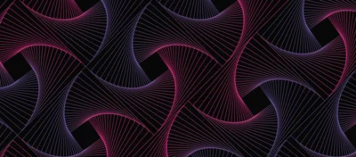 Neon Geometric Flow - free abstract wallpaper 9845×4320