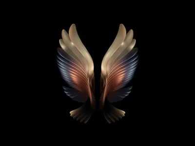Celestial Wings AMOLED - free abstract wallpaper 4000×3000