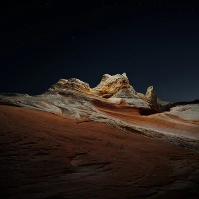 Desert Starlight Over Ancient Stone - free nature wallpaper 6016×6016