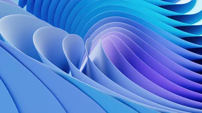 Azure Waves of Modern Design - free abstract wallpaper 3840×2160