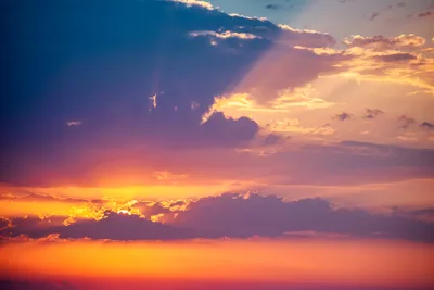 Dramatic Summer Sunset Behind Golden Clouds - free nature wallpaper 6000×4000