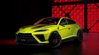 Lamborghini Urus SE Performante in Neon Yellow Glory - free cars & vehicles wallpaper 7680×4320