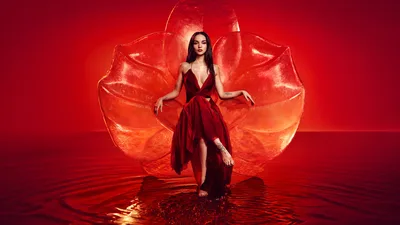 Crimson Desire: Wings of Passion - free people & portraits wallpaper 5120×2880