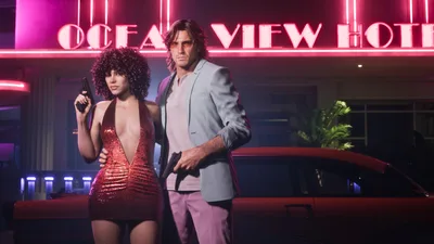 Ocean View Hotel: Vice City Nights - free gaming wallpaper 3840×2160