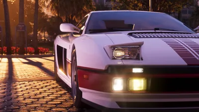 Grotti Cheetah Ultimate Cruising Through Golden Hour - free gaming wallpaper 3840×2160