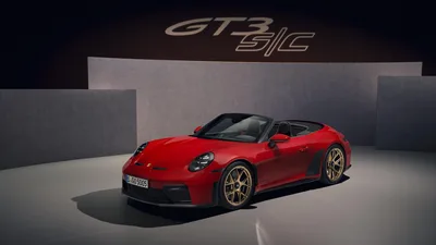 Red Porsche 911 GT3 S/C Convertible 2026 - free cars & vehicles wallpaper 6000×3377