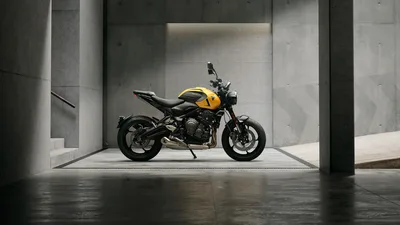 Triumph Trident 660 Cosmic Yellow Modern Naked Bike - free cars & vehicles wallpaper 5120×2880
