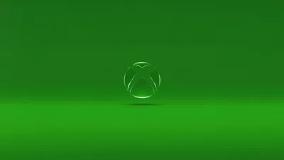 Glassy Xbox Emblem on Verdant Minimalist Canvas - free technology wallpaper 5120×2880