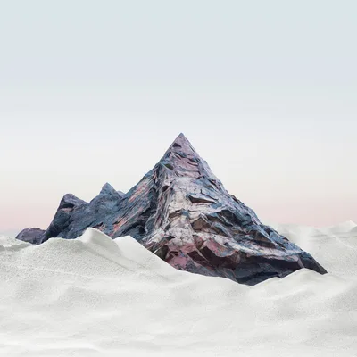 Desert Peak Rising - free nature wallpaper 3840×3840