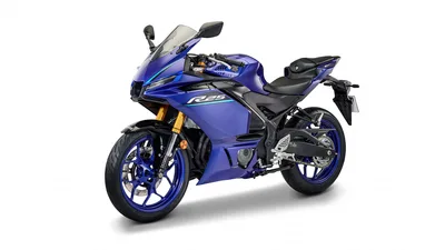 Yamaha YZF R25 2026 Sports Bike in Blue - free cars & vehicles wallpaper 5120×2880